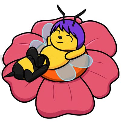 relaxing bee